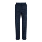 Essentiel Antwerp Corduroy Gardenia Byxor med Uppvik Blue, Dam