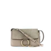 Chloé Pre-owned Pre-owned Laeder axelremsvskor Gray, Dam