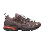 Salomon Sneakers med meshpaneler, snörning och präglad logotyp Brown, ...