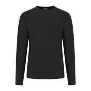 Giorgio Eco-Viskos Crew-Neck Långärmad T-Shirt Black, Herr