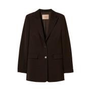 Twinset Blazer Jackor för Kvinnor Brown, Dam