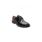 Brecos Svarta Läderskor 18304U Modell Black, Herr