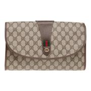 Gucci Vintage Pre-owned Canvas gucci-vskor Beige, Dam