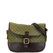 Louis Vuitton Vintage Pre-owned Canvas axelremsvskor Green, Dam