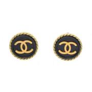 Chanel Vintage Pre-owned Guld chanel-smycken Black, Dam