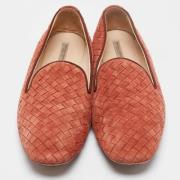 Bottega Veneta Vintage Pre-owned Mocka lgskor Orange, Dam