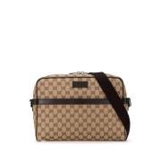 Gucci Vintage Pre-owned Canvas gucci-vskor Brown, Dam