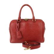 Louis Vuitton Vintage Pre-owned Laeder handvskor Red, Dam