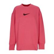 Nike Oversized Crewneck Sweatshirt Sportswear Fleece Pink, Dam