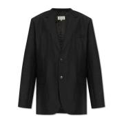 Maison Margiela Ullblazer med öppna slag Black, Herr