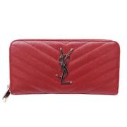 Saint Laurent Vintage Pre-owned Laeder plnbcker Red, Dam