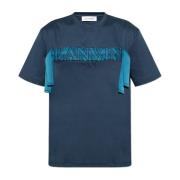 Lanvin Logo T-tröja Blue, Herr