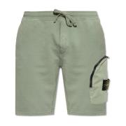 Stone Island Shorts med logotyp Green, Herr