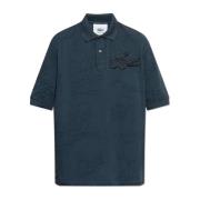 Lacoste Polo med avtagbar logotyp Blue, Unisex