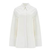 Jil Sander Klassisk Poplin Skjorta för Män White, Dam