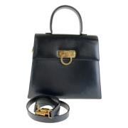 Salvatore Ferragamo Pre-owned Pre-owned Laeder handvskor Black, Dam