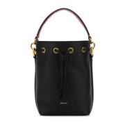 Bally Liten Code Hinkväska i Svart Läder Black, Dam