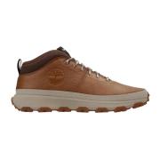 Timberland Brun Winsor Mid Sneakers Brown, Herr