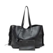 Yves Saint Laurent Vintage Pre-owned Laeder totevskor Black, Dam