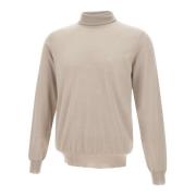 Filippo De Laurentiis Merinoull Turtleneck Sweater Beige Beige, Herr