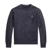 Ralph Lauren Svart sweatshirt med broderat logotyp Black, Herr