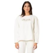 Jijil Logosweatshirt - Vit, Långärmad White, Dam