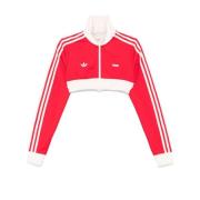 Adidas Cropped Track T-shirt Red, Dam