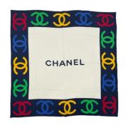 Chanel Vintage Pre-owned Silke sjalar Multicolor, Dam