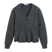 By Malene Birger Grå Melange Mohair Tröja Gray, Dam