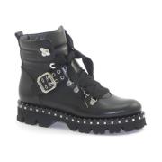 Guglielmo Rotta Stiliga svarta ankelboots Black, Dam