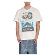 Doublet Android Print Tee i Vit White, Herr