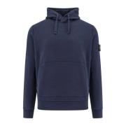 Stone Island Ekologisk huvtröja med känguruficka Blue, Herr