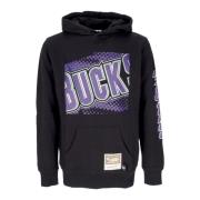 Mitchell & Ness NBA Big Face Hoodie Svart Black, Herr