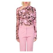 Pinko Korall jerseytröja i UY6 Pink, Dam