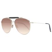 Tom Ford Guld Aviator Solglasögon Bruna Linser Yellow, Herr