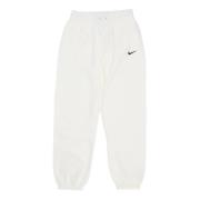 Nike Högmidjade Fleece Sportbyxor White, Dam