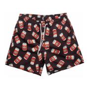 MC2 Saint Barth Öl Swimshorts med Duff Print Multicolor, Herr