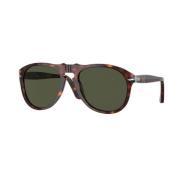 Persol Retro Runda Solglasögon Brown, Unisex