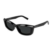 Saint Laurent Snygg Läder Axelväska Black, Unisex