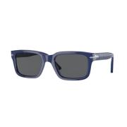 Persol Klassiska solglasögon med svarta linser Blue, Unisex