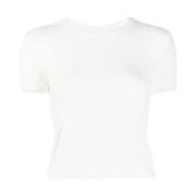 Alexander Wang Vit kortärmad baby tee skjorta White, Dam