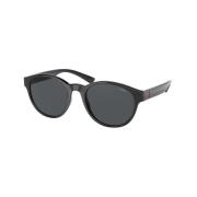 Ralph Lauren Svarta Acetat Solglasögon Black, Herr