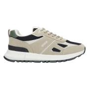 Estro Dam Ljus Beige Sneakers tillverkade av Textilier & Eco-Läder ES8...