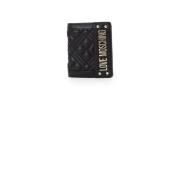 Love Moschino Liten Faux Läder Plånbok Damkollektion Black, Dam