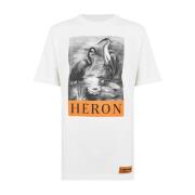 Heron Preston BW Logopryckt Bomulls-T-shirt White, Herr