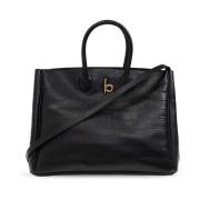 Burberry Gungande Medium shopper väska Black, Dam