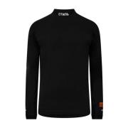 Heron Preston Logo Turtleneck Bomull T-Shirt Svart/Vit Black, Herr