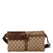 Gucci Vintage Pre-owned Canvas gucci-vskor Brown, Dam