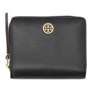 Tory Burch Svart Pebble Bi-Fold Plånbokstillbehör Black, Dam