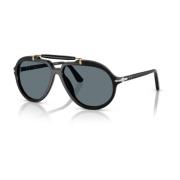 Persol Svart/Grå Solglasögon Black, Unisex